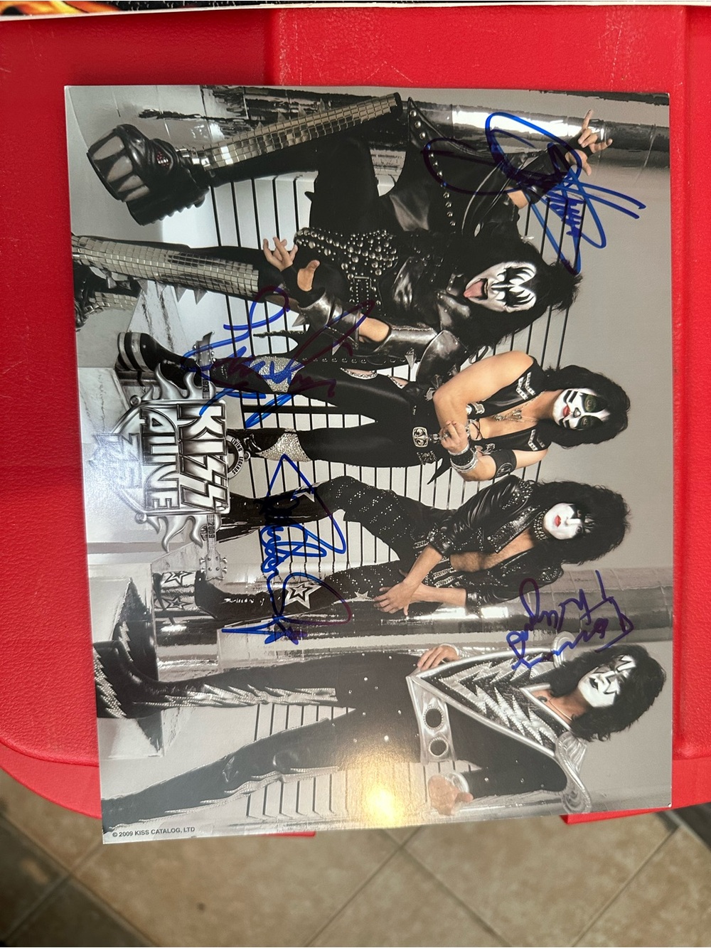 KISS signed copy KISS Alive